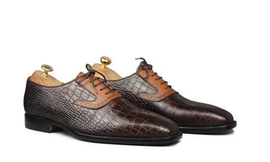 Cognac Brown & Tan Oxford