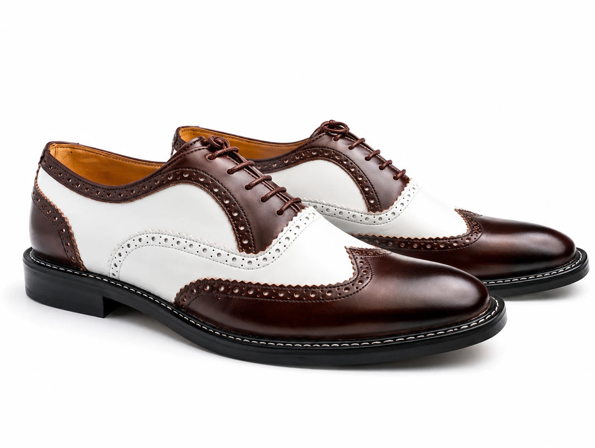 Two-Tone Wingtip Brogue Oxford