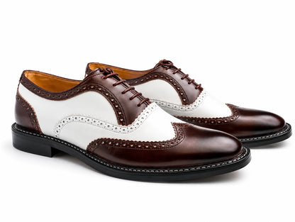 Two-Tone Wingtip Brogue Oxford