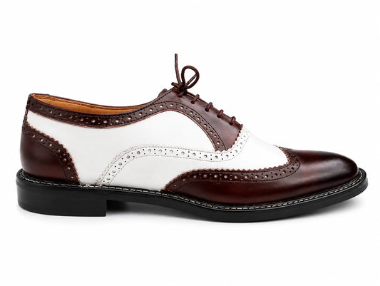 Two-Tone Wingtip Brogue Oxford