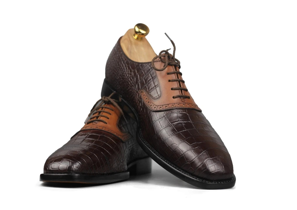 Cognac Brown & Tan Oxford