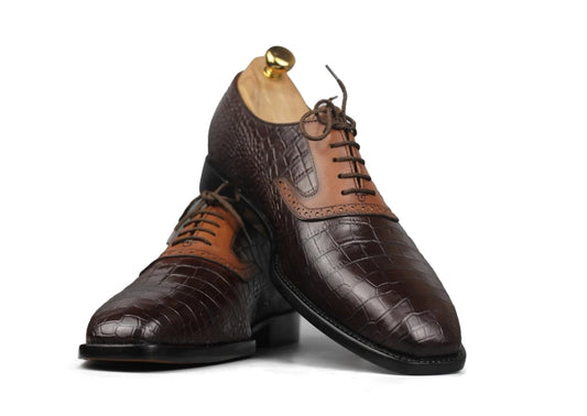 Cognac Brown & Tan Oxford