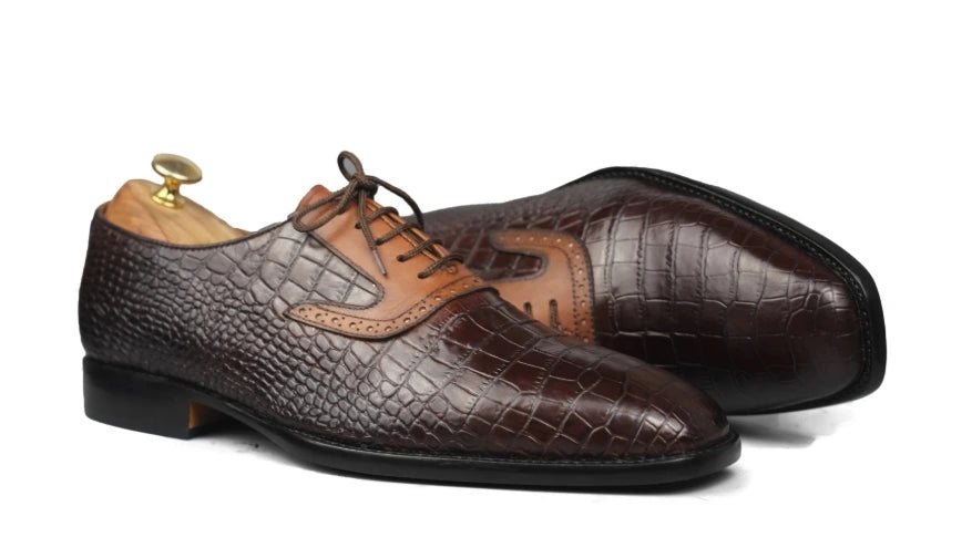 Cognac Brown & Tan Oxford