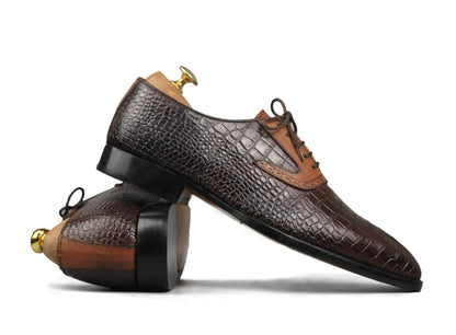 Cognac Brown & Tan Oxford